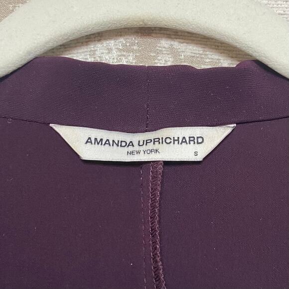 Amanda Uprichard Blakely Mini Dress in Black Cherry - Picture 4 of 5